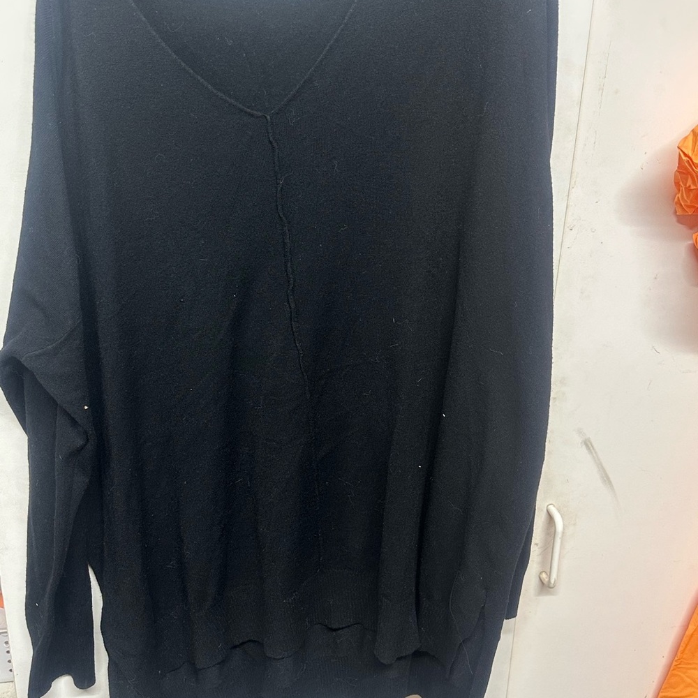 Black V-Neck Sweater